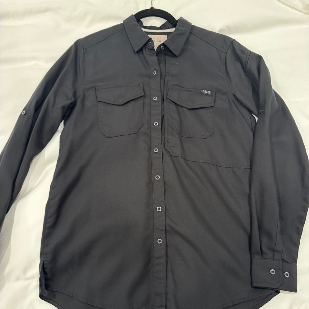 NWOT 5.11 Tactical Women’s Button Down Long Sleeve Shirt Black Size S - Picture 7 of 10